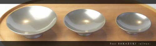 純銀　御盃　銀盃　さかずき Amazon.co.jp: 銀盃 三つ組盃 銀のさかずき : ホーム＆キッチン